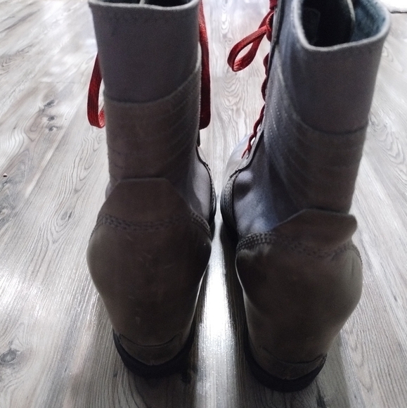 Sorel Lexie Gray Hidden Wedge Lace Up Boots Size 11 NL3046-051 - Picture 3 of 5